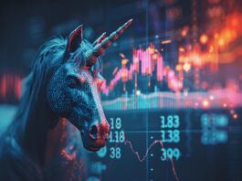 Unicorn startup concept, IPO finance stock charts and graphs background. Copyright: Dennis - stock.adobe.com